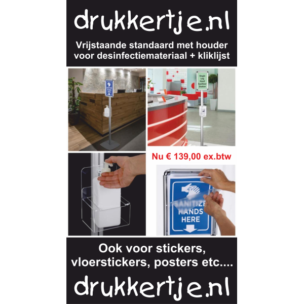 DESINFECTIE STANDAARD (EXTRA KORTING = LAATSTE)